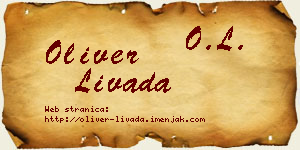 Oliver Livada vizit kartica